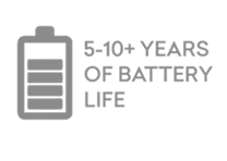 5-10 years of battery life
